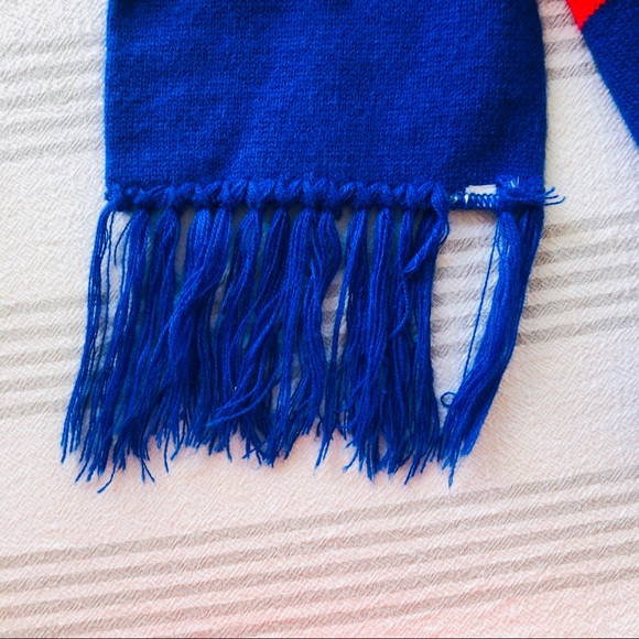 Vintage Mickey Mouse Blue & Red Disney Scarf - Picture 5 of 6